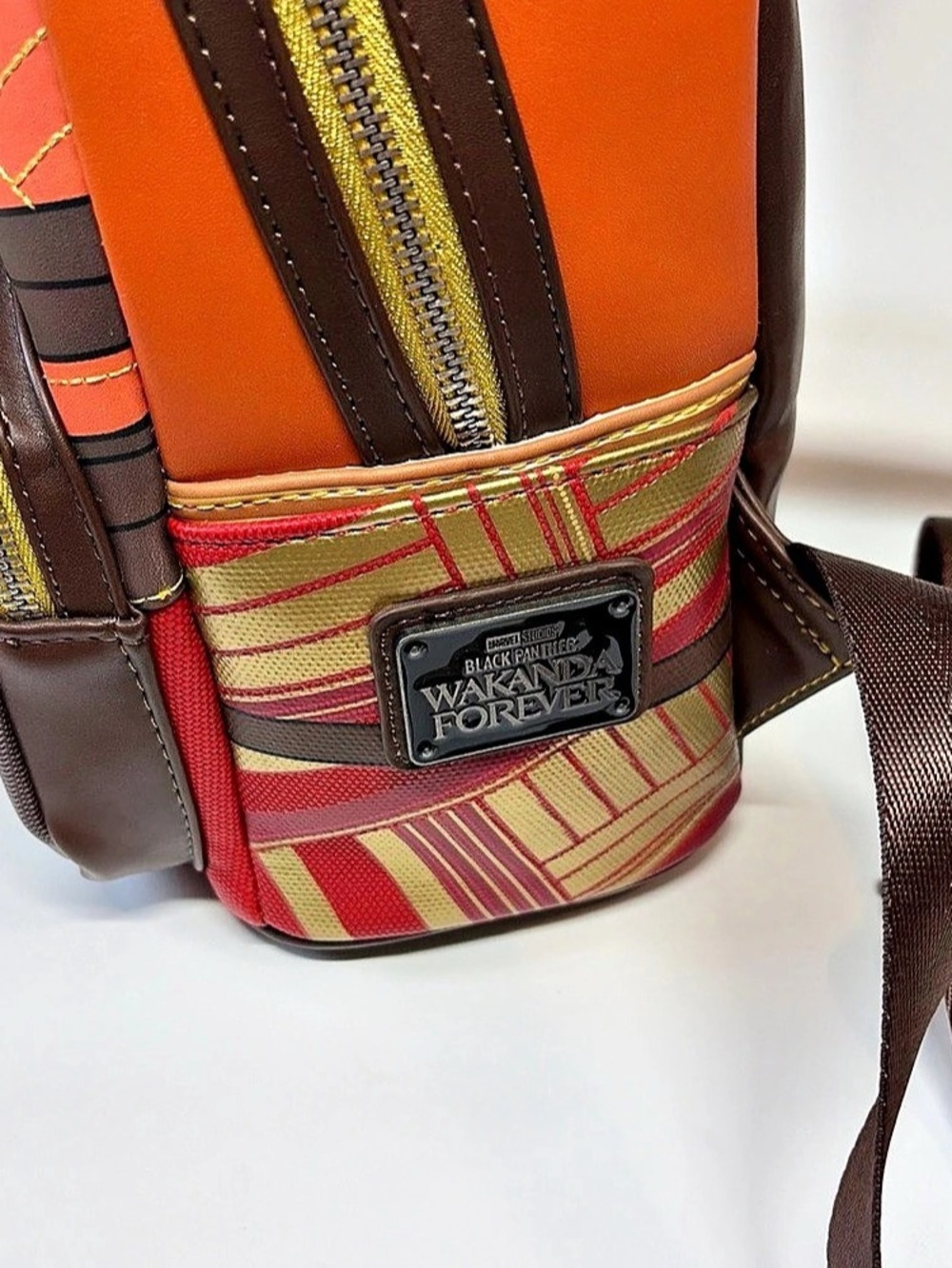 NWT Loungefly Marvel Black Panther Wakanda Forever Okoye Cosplay Mini Backpack - Picture 8 of 13